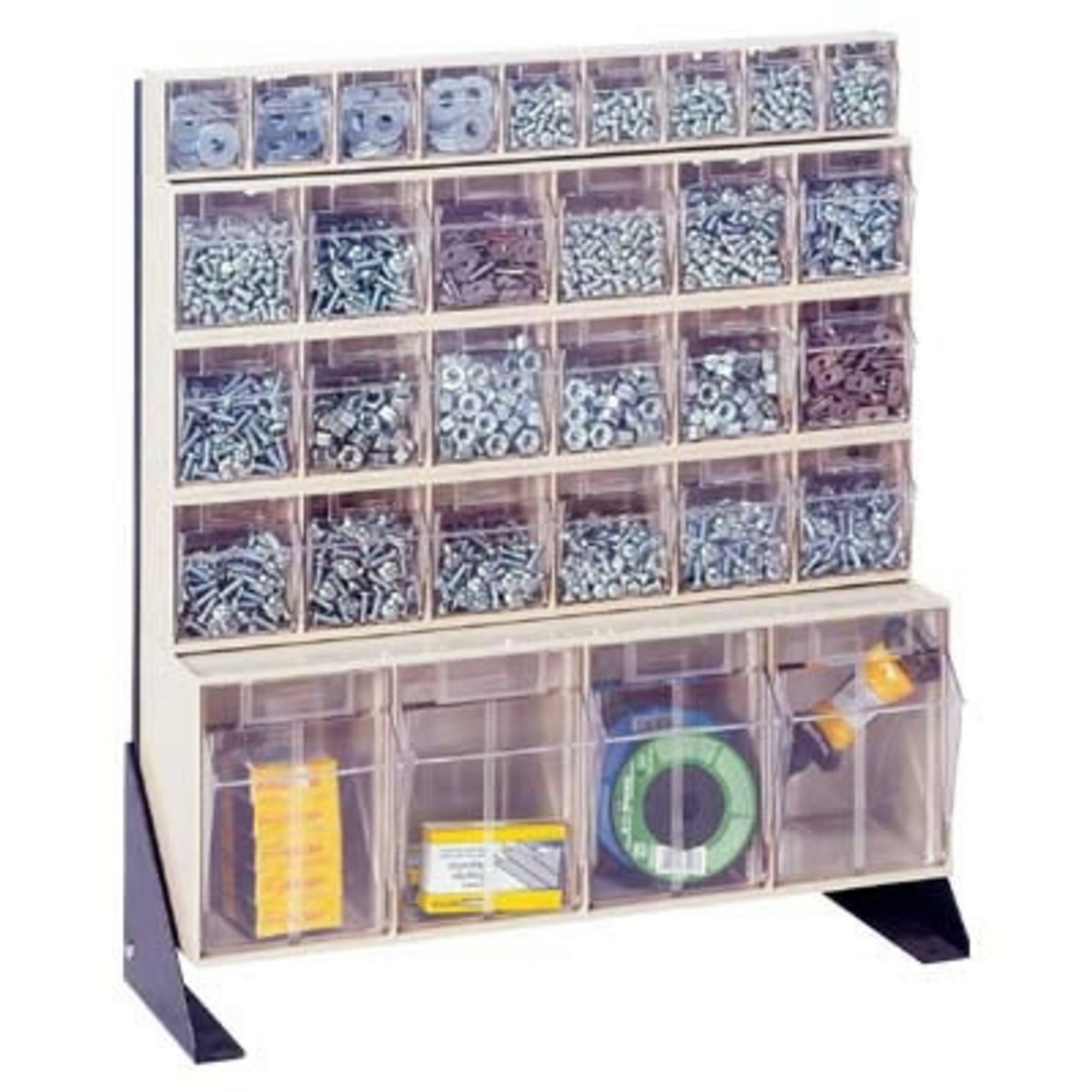 Quantum Storage Single Sided Floor Stand Unit — 8in. x 23 5/8in. x 70in. Size